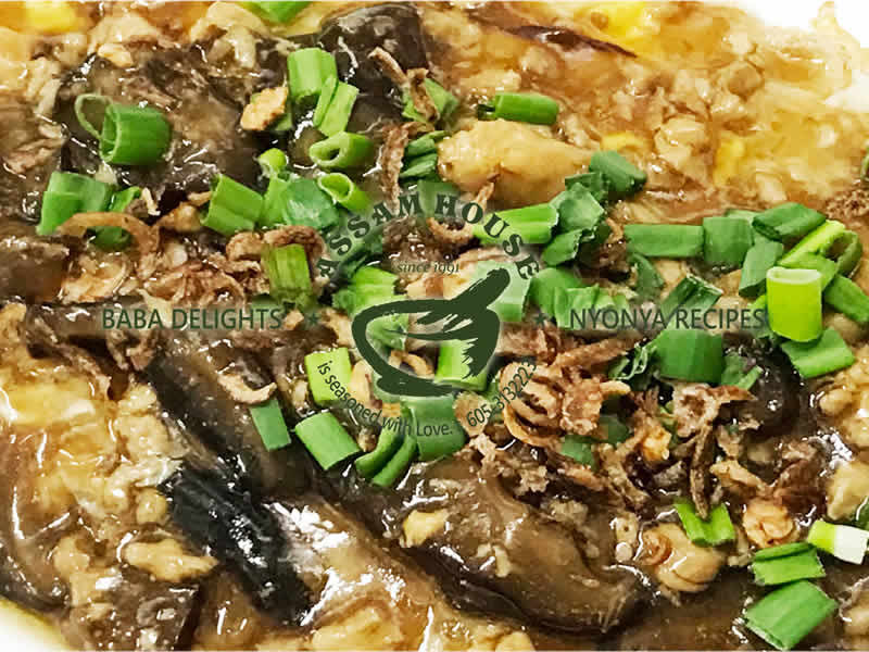 NYOBAS Fry Egg Topped Mince Meat Mushroom Sauce